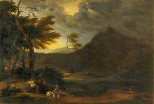 A Stormy Landscape with Classical Figures
