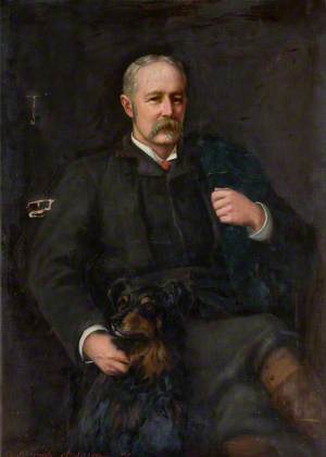 Portrait of a Gentleman with a Dog
