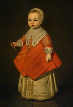 Portrait of a Girl in Red and White