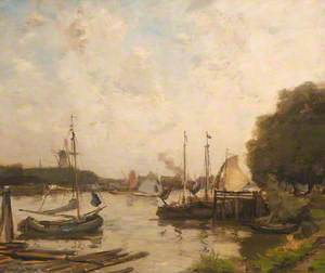 Dutch Canal Scene