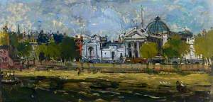 Tate Gallery, from the Embankment, London