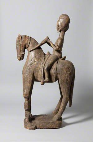 Man on a Horse with a Servant or Slave