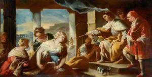 Ahasuerus Extending the Sceptre to Esther