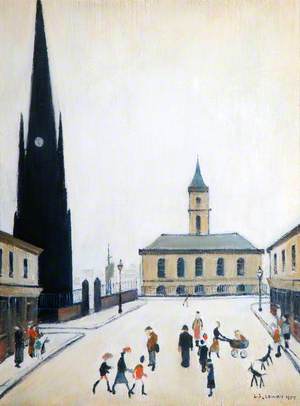 The Old Town Hall and St Hilda's Church, Middlesbrough, Tees Valley