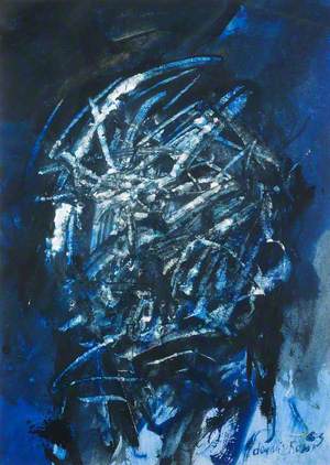 Abstract, Blue Head