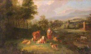 Landscape with Rustics and Farm Animals