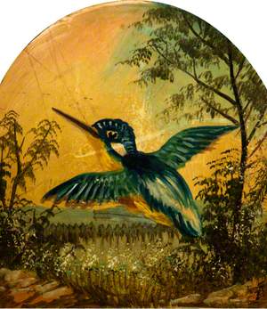 Kingfisher on Mantelpiece