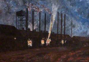 Steel Works by Night