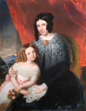 Mrs Jane Jones of Ynysgain (d.1849), and Her Daughter Anne