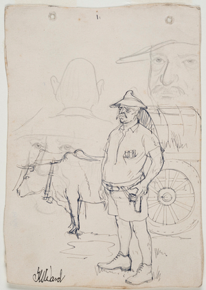 Man and Bullock Cart