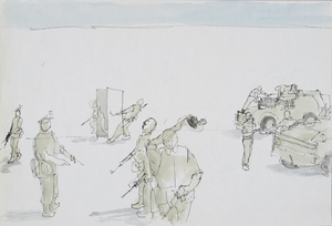 Sketch of Royal Welch Fusiliers Training