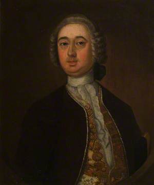 Portrait of a Georgian Man in a Decorative Waistcoat