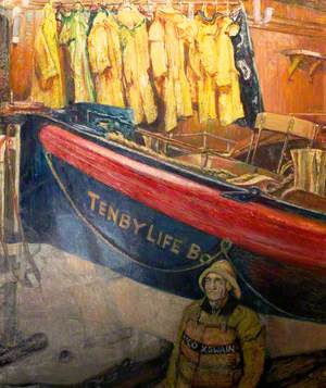 Tenby Lifeboat 'J. R. Webb II' and Coxswain Benjamin Richards