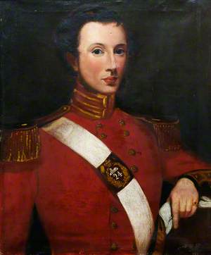 Portrait of an Officer in Full Dress, 24th Foot
