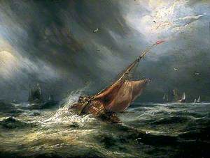 Seascape with Ship in Storm