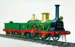 York, Newcastle and Berwick Railway 2–2–2 Locomotive 'Plews'