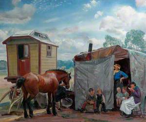 Gypsies, Caravan and Pony