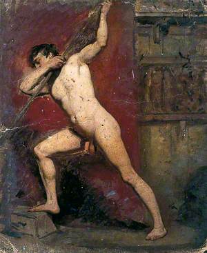 Male Nude with Staff