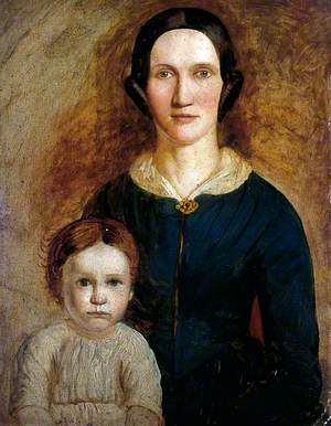 Mrs William Taylor Patterson with Her Youngest Daughter