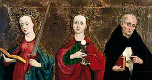 Saint Catherine of Alexandria, Saint Barbara, and Saint Anthony Abbot