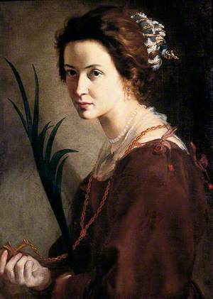 Portrait of an Unknown Lady as Saint Elizabeth