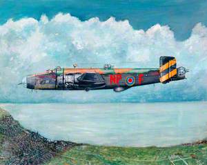 Halifax 'Friday 13th' LV907 NP-F of 158 Squadron