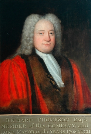 Richard Thompson Esq., Governor of the Merchant Adventurers' Company (1715–1718) and Lord Mayor (1708 & 1721)