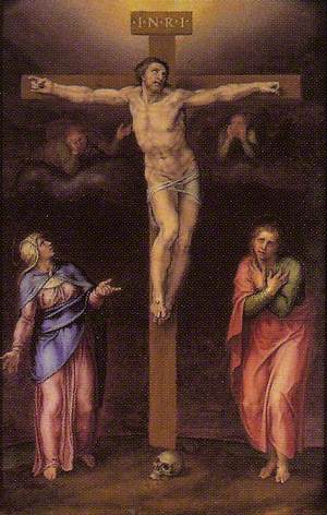 Crucifixion with Saint John and Saint Mary Magdalen