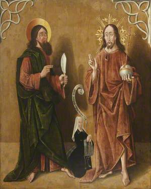 Saint Bartholomew and Christ
