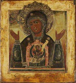 Icon with The Virgin of the Sign