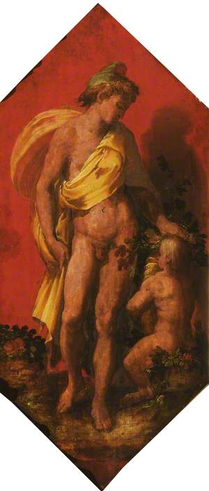 Bacchus, with a Baby Satyr