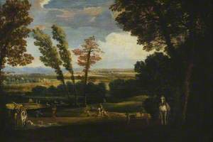 Landscape with a Stag Hunt
