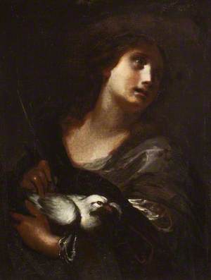A Female Martyr, with a Dove (Saint Reparata)