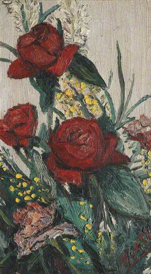 Still Life with Red Roses and Other Flowers