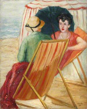 Two Ladies in Deckchairs