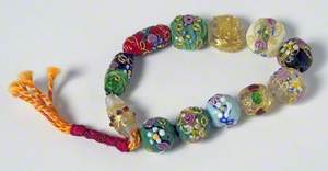 String of Decorative Glass Beads