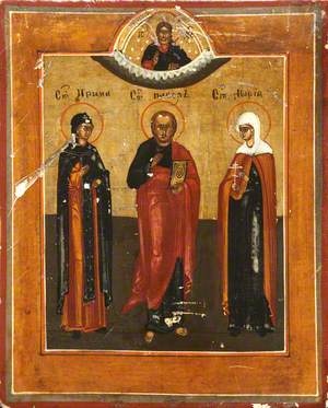 Icon: Saint Irena, Saint Paul and Saint Mary