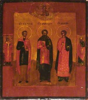 Icon: Saints Samon, Gury and Aviv