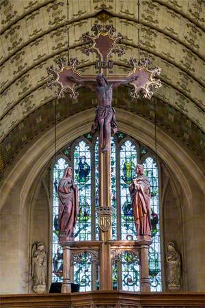 Christ on Cross with the Virgin Mary and Saint John the Evangelist