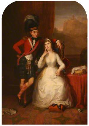 Marriage Portrait of Lieutenant Colonel James Stewart to Williamina Kerr, 1802
