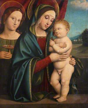 Madonna and Child with Saint Lucy