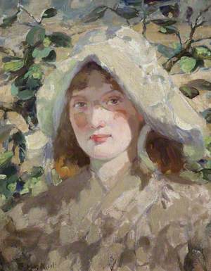 Young Woman in a Sun Bonnet