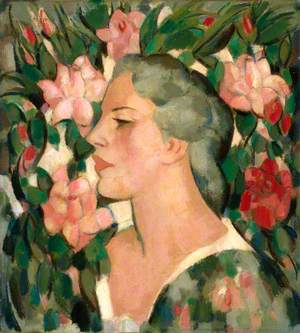 Head with Roses (Jean Brandt, 1911–1992)
