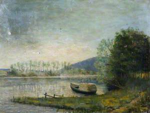 A Boat on the Tay at Kinfauns
