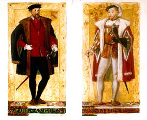 Preparatory Sketches of Earl of Angus and James V
