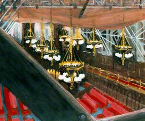 View of the Chamber from the Stairway Leading to the Roof