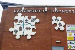 Langworthy Cornerstone Sign Wall Frieze – Salford 2002