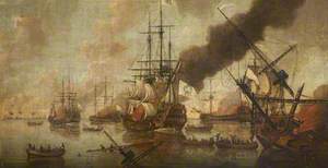 Destruction of French Fleet by British Fire Ships