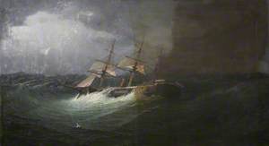 HMS 'Captain' in Heavy Weather