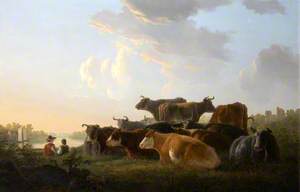 Cattle on the Banks of the Maas